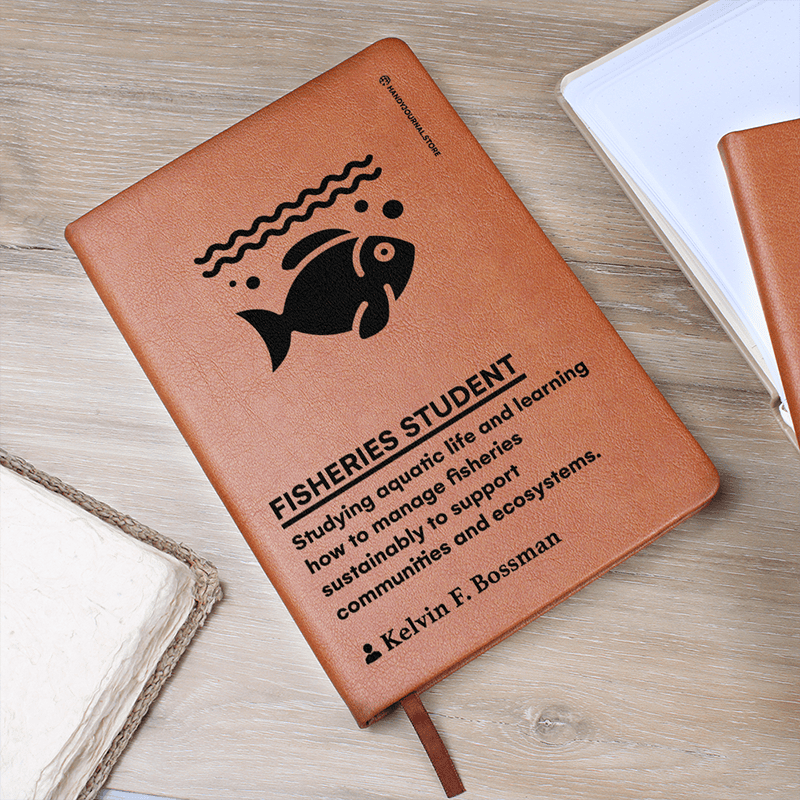 Pic 5 copy Customized Premium Leather Journal for Fisheries Students - Image 6