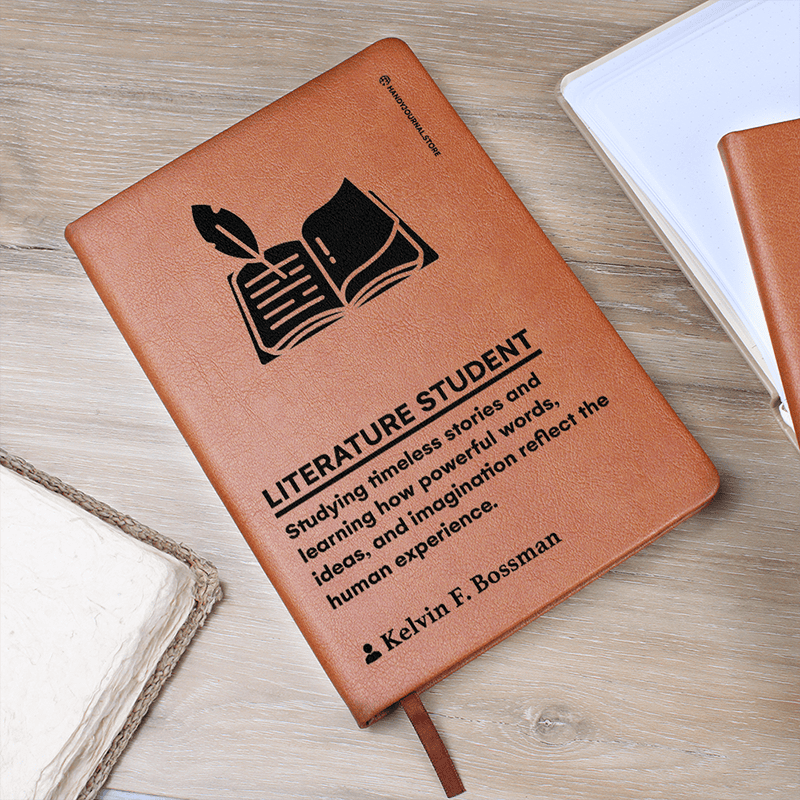 Pic 5 copy Customized Premium Leather Journal for Literature Students - Image 6