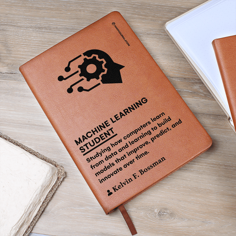 Pic 5 copy Customized Premium Leather Journal for Machine Learning Students - Image 6