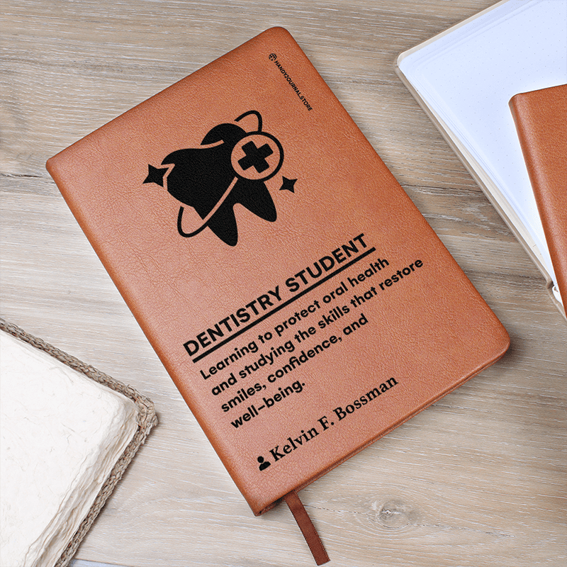 Pic 5 copy Customized Premium Leather Journal for Dentistry Students - Image 6