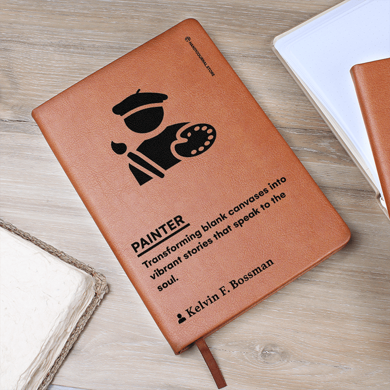 Pic 5 copy Customized Premium Leather Journal for Painters - Image 6