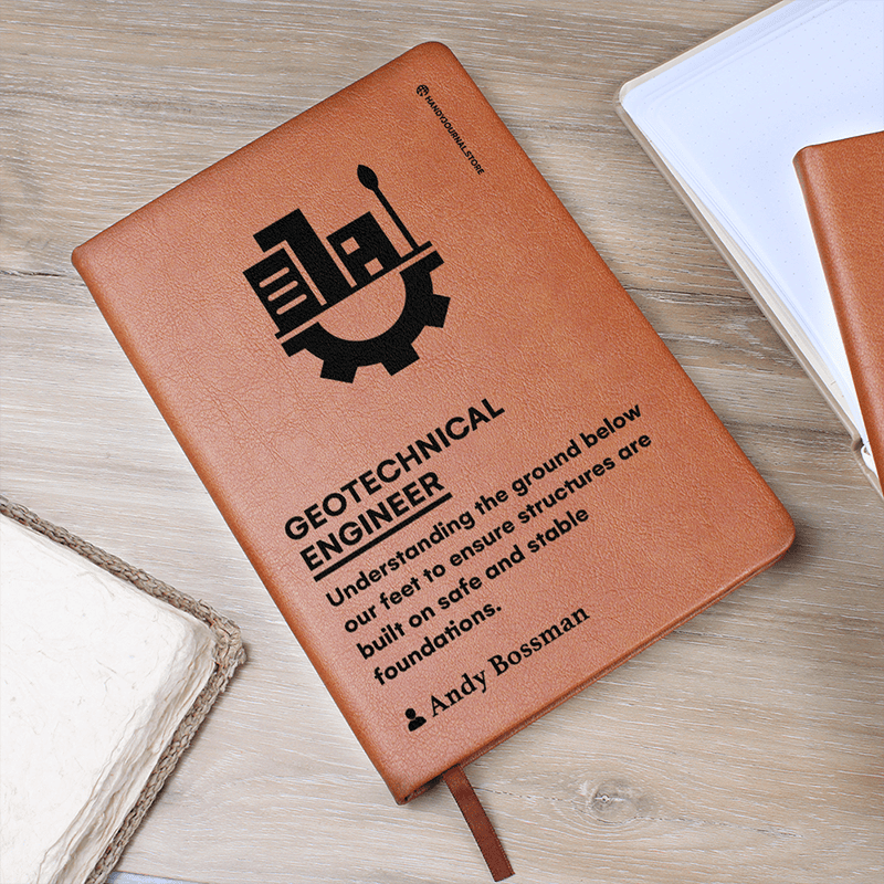 Pic 5 copy Customized Premium Leather Journal for Geotechnical Engineers - Image 6