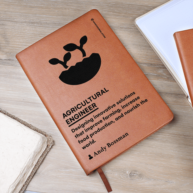 Pic 5 copy Customized Premium Leather Journal for Agricultural Engineers - Image 6