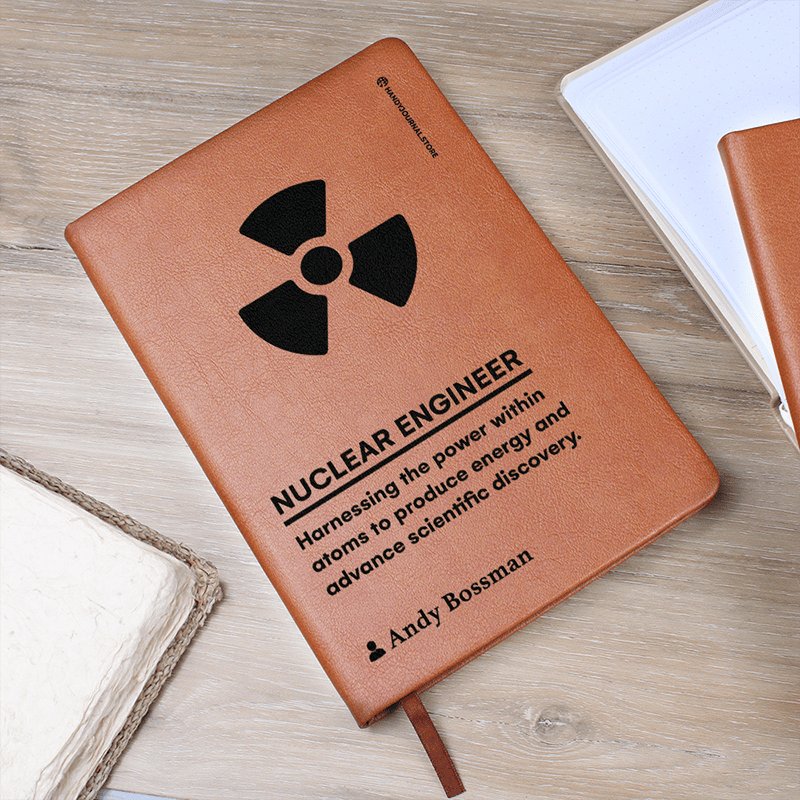Pic 5 copy Customized Premium Leather Journal for Nuclear Engineers - Image 6