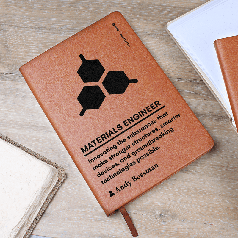 Pic 5 copy Customized Premium Leather Journal for Materials Engineers - Image 6