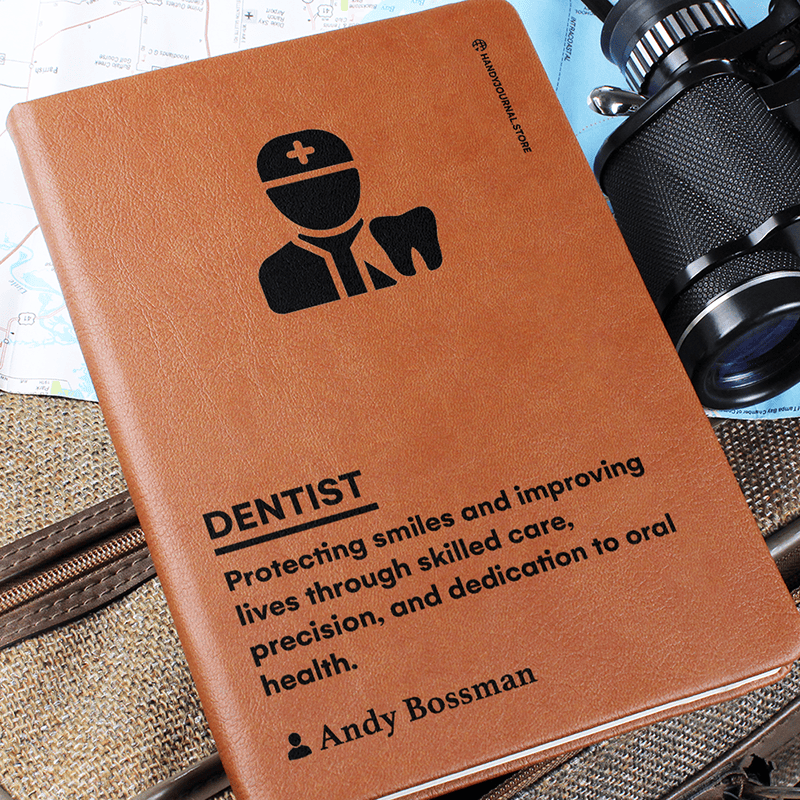Pic 6 copy Customized Premium Leather Journal for Dentists - Image 7