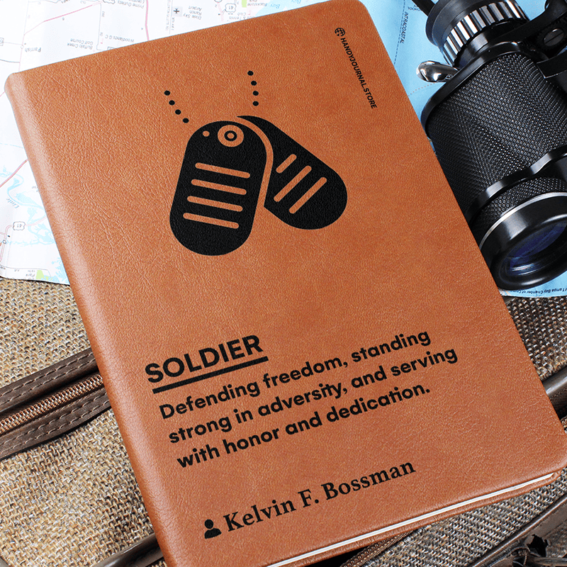 Pic 6 copy Customized Premium Leather Journal for Soldiers - Image 7
