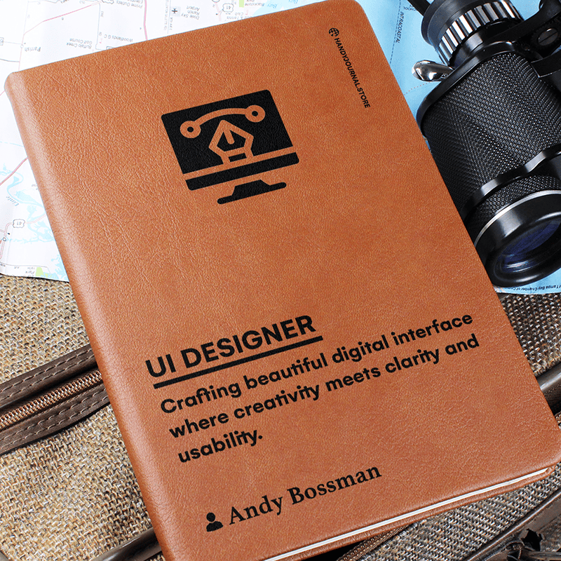 Pic 6 copy Customized Premium Leather Journal for UI Designers - Image 7