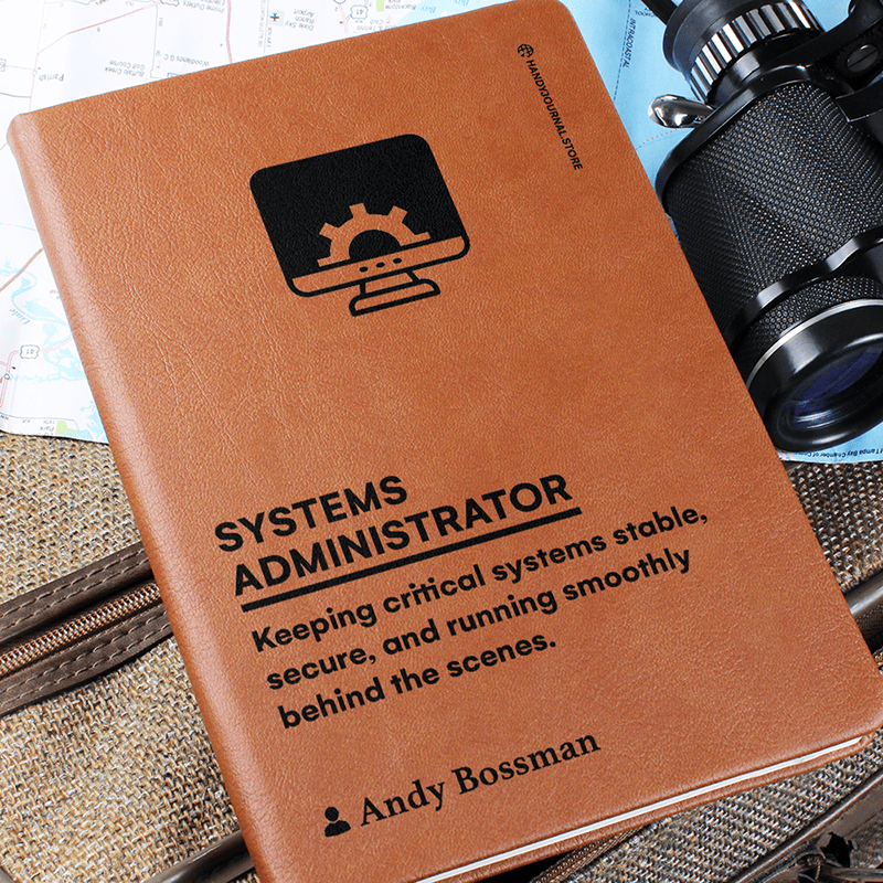Pic 6 copy Customized Premium Leather Journal for Systems Administrators - Image 7