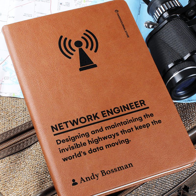 Pic 6 copy Customized Premium Leather Journal for Network Engineers - Image 7