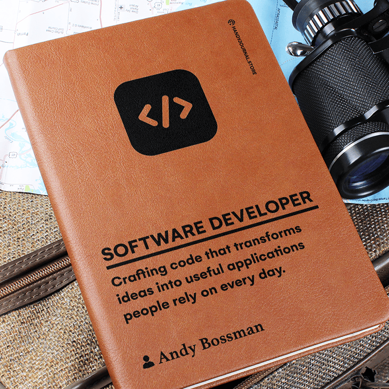 Pic 6 copy Customized Premium Leather Journal for Software Developers - Image 7