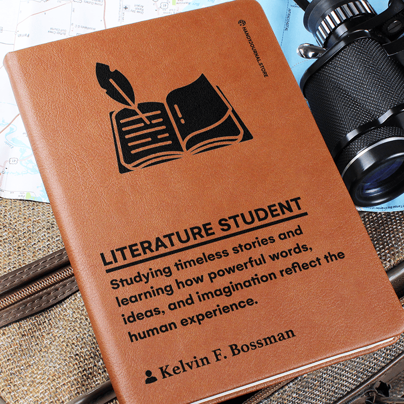 Pic 6 copy Customized Premium Leather Journal for Literature Students - Image 7