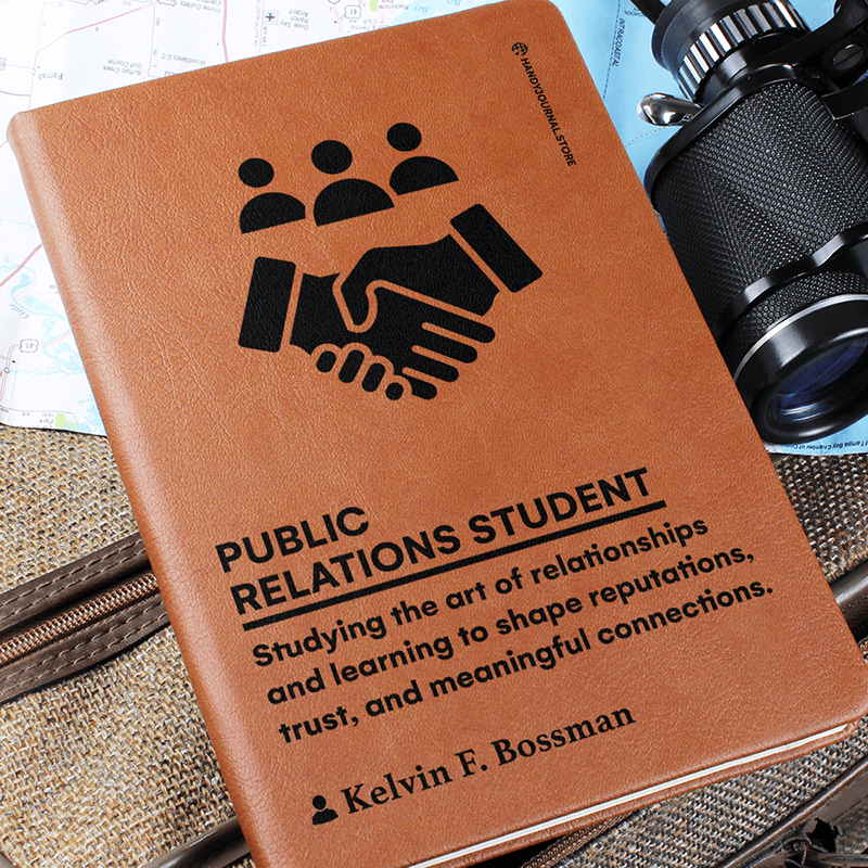 Pic 6 copy Customized Premium Leather Journal for Public Relations Students - Image 7