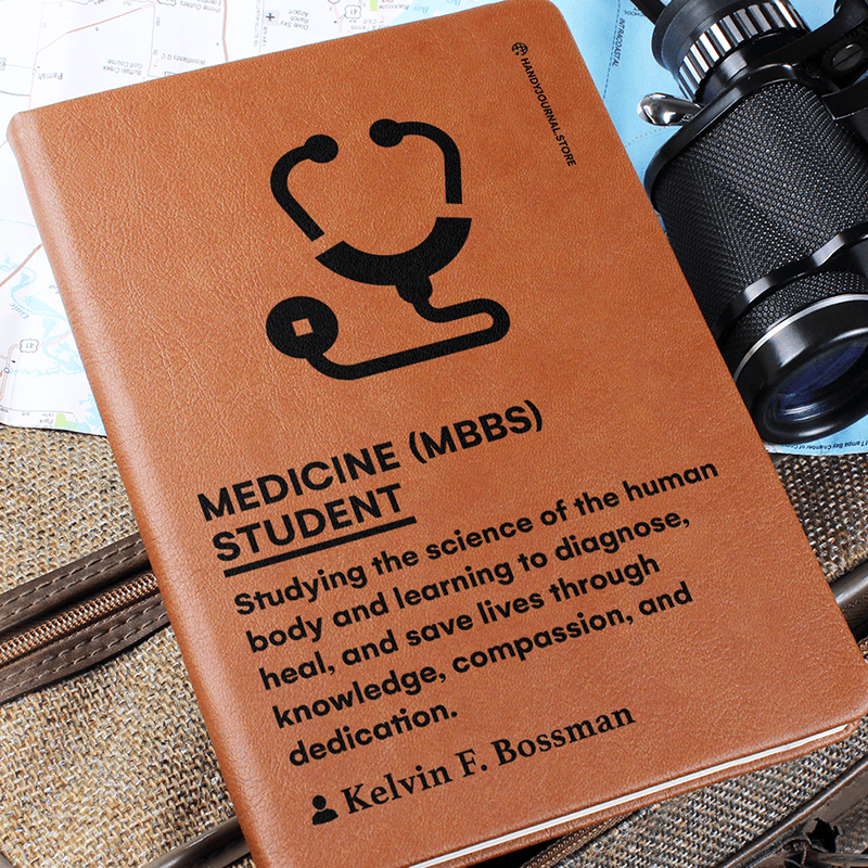 Pic 6 copy Customized Premium Leather Journal for Medicine (MBBS) Students - Image 7