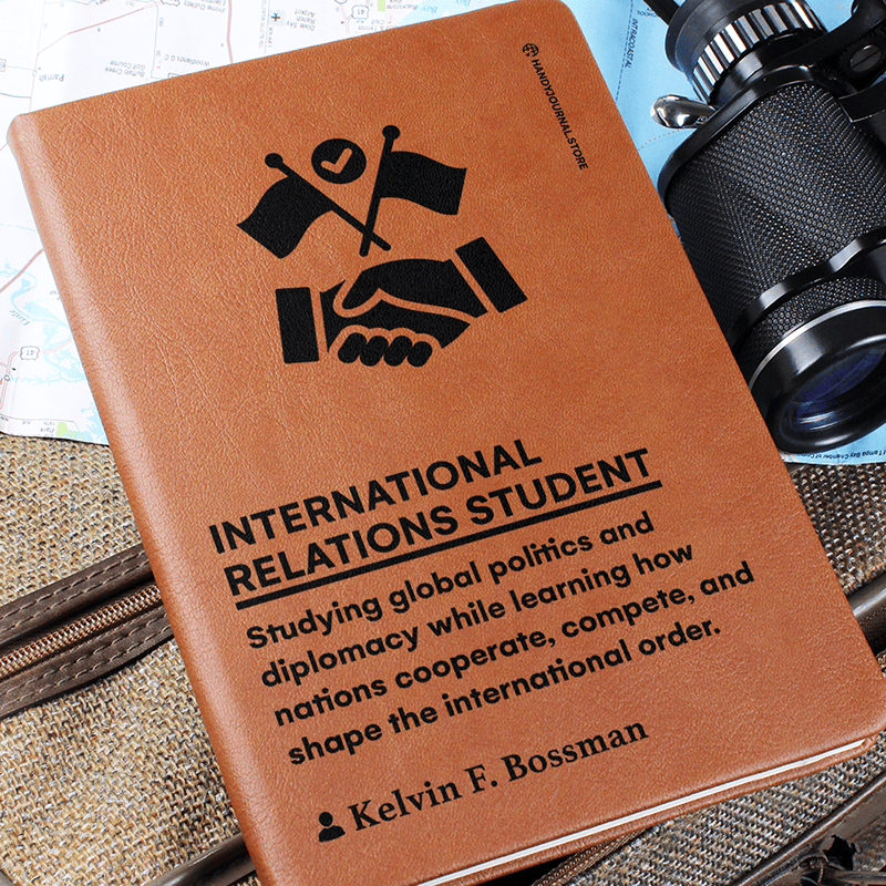 Pic 6 copy Customized Premium Leather Journal for International Relations Students - Image 7