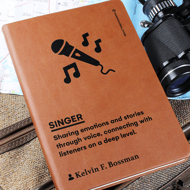 Pic 6 copy Customized Premium Leather Journal for Singers - Image 7