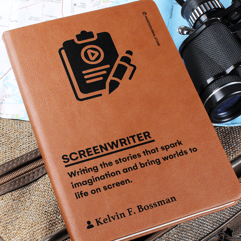 Pic 6 copy Customized Premium Leather Journal for Screenwriters - Image 7