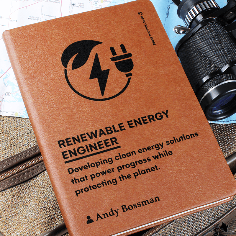 Pic 6 copy Customized Premium Leather Journal for Renewable Energy Engineers - Image 7
