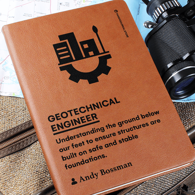 Pic 6 copy Customized Premium Leather Journal for Geotechnical Engineers - Image 7