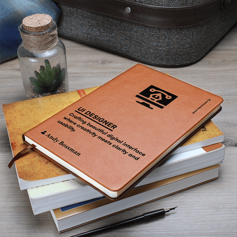 Pic 7 copy Customized Premium Leather Journal for UI Designers - Image 8