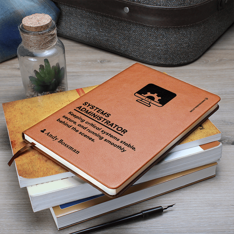 Pic 7 copy Customized Premium Leather Journal for Systems Administrators - Image 8