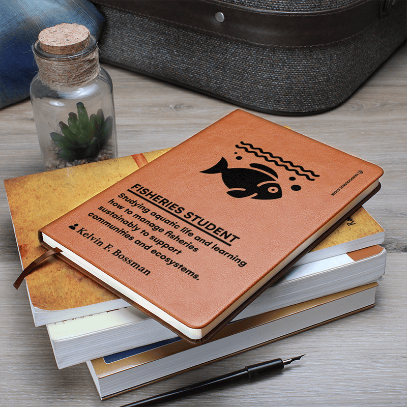 Pic 7 copy Customized Premium Leather Journal for Fisheries Students - Image 8