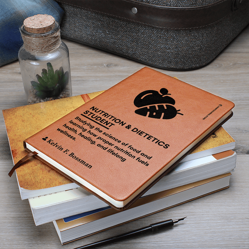 Pic 7 copy Customized Premium Leather Journal for Nutrition & Dietetics Students - Image 8
