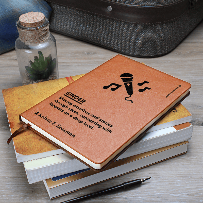 Pic 7 copy Customized Premium Leather Journal for Singers - Image 8