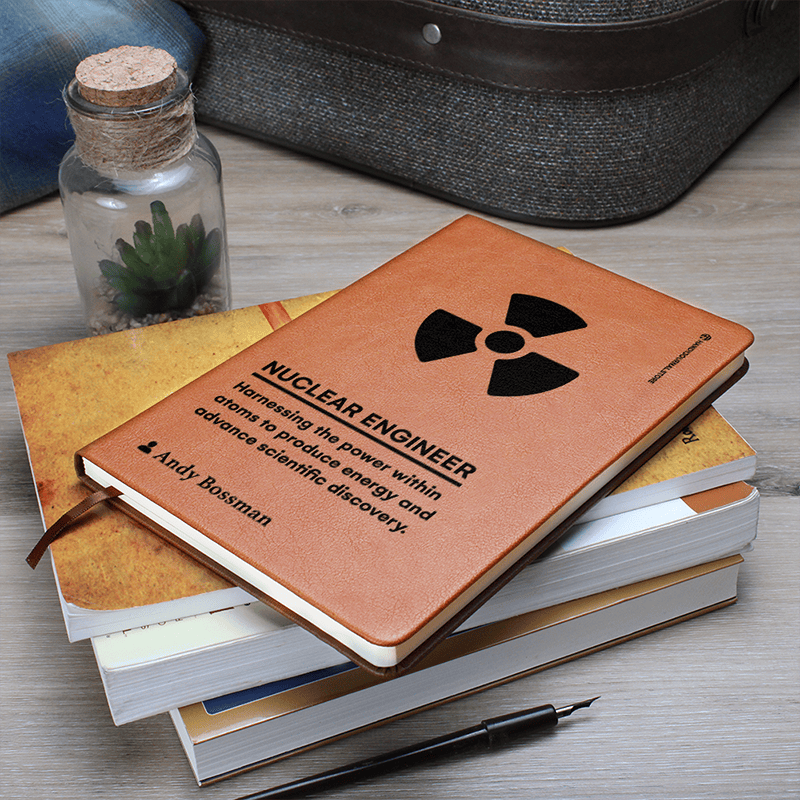 Pic 7 copy Customized Premium Leather Journal for Nuclear Engineers - Image 8